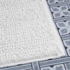 imageLaura Ashley Butter Chenille Bath Rug Absorbent Shaggy Bathroom Mat Non Slip plush Carpet Rugs for Tub and Sink  17quot x 24quot Ligth GrayWhite