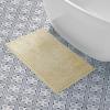 imageLaura Ashley Butter Chenille Bath Rug Absorbent Shaggy Bathroom Mat Non Slip plush Carpet Rugs for Tub and Sink  17quot x 24quot Ligth GrayYellow