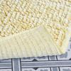imageLaura Ashley Butter Chenille Bath Rug Absorbent Shaggy Bathroom Mat Non Slip plush Carpet Rugs for Tub and Sink  17quot x 24quot Ligth GrayYellow
