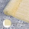 imageLaura Ashley Butter Chenille Bath Rug Absorbent Shaggy Bathroom Mat Non Slip plush Carpet Rugs for Tub and Sink  17quot x 24quot Ligth GrayYellow