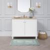 imageLaura Ashley Crochet Cotton 24x40 Bath Rug LinenAqua
