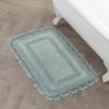 imageLaura Ashley Crochet Cotton 24x40 Bath Rug LinenAqua