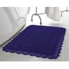 imageLaura Ashley Crochet Cotton 24x40 Bath Rug LinenIndigo