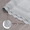 imageLaura Ashley Crochet Cotton 24x40 Bath Rug LinenLight Gray