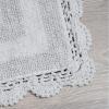 imageLaura Ashley Crochet Cotton 24x40 Bath Rug LinenLight Gray