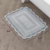 imageLaura Ashley Crochet Cotton 24x40 Bath Rug LinenLight Gray