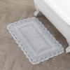 imageLaura Ashley Crochet Cotton 24x40 Bath Rug LinenLight Gray