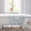 imageLaura Ashley Crochet Cotton 24x40 Bath Rug LinenLight Gray