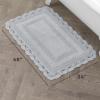 imageLaura Ashley Crochet Cotton 24x40 Bath Rug LinenLight Gray