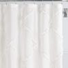 imageLaura Ashley Home  Shower Curtain Stylish Bathroom Decor with Buttonhold Top Elegant Floral Home Decor Flora Blue 72quot x 72quotAdelina White