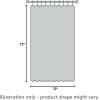 imageLaura Ashley Home  Shower Curtain Stylish Bathroom Decor with Buttonhold Top Elegant Floral Home Decor Flora Blue 72quot x 72quotAdelina White