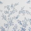 imageLaura Ashley Home  Shower Curtain Stylish Bathroom Decor with Buttonhold Top Elegant Floral Home Decor Flora Blue 72quot x 72quotFlora Blue