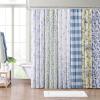 imageLaura Ashley Home  Shower Curtain Stylish Bathroom Decor with Buttonhold Top Elegant Floral Home Decor Flora Blue 72quot x 72quotNora Blue