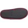 imageLaura Ashley Ladies Embroidered Soft Terry Scuff SlipperBloodstone