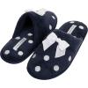imageLaura Ashley Ladies Embroidered Soft Terry Scuff SlipperNavy