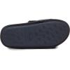 imageLaura Ashley Ladies Open Toe Plush Terry SlipperBlack Plaid