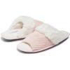 imageLaura Ashley Ladies Open Toe Plush Terry SlipperChalk PinkWhite