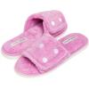 imageLaura Ashley Ladies Open Toe Plush Terry SlipperDark Pink
