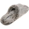 imageLaura Ashley Ladies Open Toe Plush Terry SlipperLight Grey