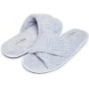 imageLaura Ashley Ladies Open Toe Plush Terry SlipperLt Blue
