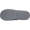 imageLaura Ashley Womens Rugged Memory Foam Terry Cloth Spa Slippers Soft Non Slip Rubber Bottom Closed Toe House SliderGrey Waffle With Bow