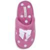 imageLaura Ashley Ladies Embroidered Soft Terry Scuff SlipperMulberry