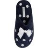 imageLaura Ashley Ladies Embroidered Soft Terry Scuff SlipperNavy