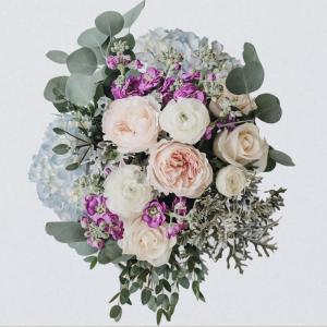 imageLaura Ashley Honnington Blackberry Purple Bouquet Fresh Cut Flowers Floral Delivery All Occasion Gift