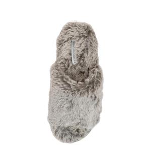 imageLaura Ashley Ladies Open Toe Plush Terry SlipperLight Grey