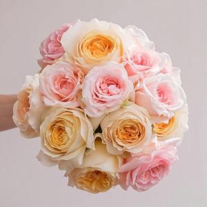 imageLaura Ashley Sweet Elegance 18 Garden Roses Bouquet Fresh Cut Flowers Floral Delivery All Occasion Gift