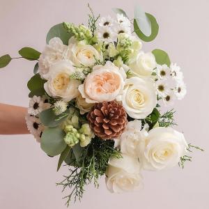 imageLaura Ashley Winter Whites Bouquet Fresh Cut Flowers Floral Delivery All Occasion Gift