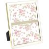 imageLaura Ashley 5x7 White Enamel Picture Frame Gold Metal Edge with Easel for Countertop Counterspace Tabletop Display Bookshelf Desk Wall Dcor Photo GalleryWhite W Gold