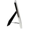 imageLaura Ashley 5x7 White Enamel Picture Frame Gold Metal Edge with Easel for Countertop Counterspace Tabletop Display Bookshelf Desk Wall Dcor Photo GalleryGray W Silver
