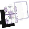 imageLaura Ashley 5x7 White Enamel Picture Frame Gold Metal Edge with Easel for Countertop Counterspace Tabletop Display Bookshelf Desk Wall Dcor Photo GalleryLavender W Silver