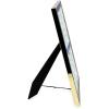 imageLaura Ashley 5x7 White Enamel Picture Frame Gold Metal Edge with Easel for Countertop Counterspace Tabletop Display Bookshelf Desk Wall Dcor Photo GalleryNavy W Gold