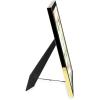 imageLaura Ashley 5x7 White Enamel Picture Frame Gold Metal Edge with Easel for Countertop Counterspace Tabletop Display Bookshelf Desk Wall Dcor Photo GalleryBlack W Gold