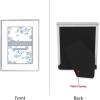 imageLaura Ashley 5x7 White Enamel Picture Frame Gold Metal Edge with Easel for Countertop Counterspace Tabletop Display Bookshelf Desk Wall Dcor Photo GalleryWhite W Silver