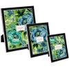 imageLaura Ashley 5x7 White Enamel Picture Frame Gold Metal Edge with Easel for Countertop Counterspace Tabletop Display Bookshelf Desk Wall Dcor Photo GalleryBlack W Silver