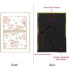 imageLaura Ashley 5x7 White Enamel Picture Frame Gold Metal Edge with Easel for Countertop Counterspace Tabletop Display Bookshelf Desk Wall Dcor Photo GalleryWhite W Gold