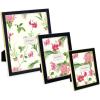 imageLaura Ashley 5x7 White Enamel Picture Frame Gold Metal Edge with Easel for Countertop Counterspace Tabletop Display Bookshelf Desk Wall Dcor Photo GalleryBlack W Gold
