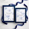 imageLaura Ashley 5x7 White Enamel Picture Frame Gold Metal Edge with Easel for Countertop Counterspace Tabletop Display Bookshelf Desk Wall Dcor Photo GalleryNavy W Gold