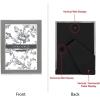 imageLaura Ashley 5x7 White Enamel Picture Frame Gold Metal Edge with Easel for Countertop Counterspace Tabletop Display Bookshelf Desk Wall Dcor Photo GalleryGray W Silver