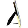 imageLaura Ashley 5x7 White Enamel Picture Frame Gold Metal Edge with Easel for Countertop Counterspace Tabletop Display Bookshelf Desk Wall Dcor Photo GalleryNavy W Gold