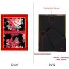 imageLaura Ashley 5x7 White Enamel Picture Frame Gold Metal Edge with Easel for Countertop Counterspace Tabletop Display Bookshelf Desk Wall Dcor Photo GalleryRed W Gold