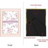 imageLaura Ashley 5x7 White Enamel Picture Frame Gold Metal Edge with Easel for Countertop Counterspace Tabletop Display Bookshelf Desk Wall Dcor Photo GalleryPink W Gold