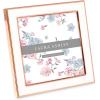 imageLaura Ashley 5x7 White Enamel Picture Frame Gold Metal Edge with Easel for Countertop Counterspace Tabletop Display Bookshelf Desk Wall Dcor Photo GalleryWhite W Rose Gold