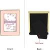 imageLaura Ashley 5x7 White Enamel Picture Frame Gold Metal Edge with Easel for Countertop Counterspace Tabletop Display Bookshelf Desk Wall Dcor Photo GalleryPink W Gold