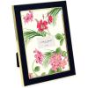 imageLaura Ashley 5x7 White Enamel Picture Frame Gold Metal Edge with Easel for Countertop Counterspace Tabletop Display Bookshelf Desk Wall Dcor Photo GalleryBlack W Gold