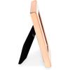 imageLaura Ashley 5x7 White Enamel Picture Frame Gold Metal Edge with Easel for Countertop Counterspace Tabletop Display Bookshelf Desk Wall Dcor Photo GalleryWhite W Rose Gold