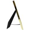imageLaura Ashley 5x7 White Enamel Picture Frame Gold Metal Edge with Easel for Countertop Counterspace Tabletop Display Bookshelf Desk Wall Dcor Photo GalleryWhite W Gold